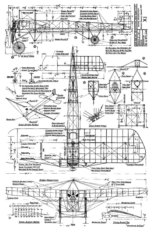 Plànols del Bleriot XI.